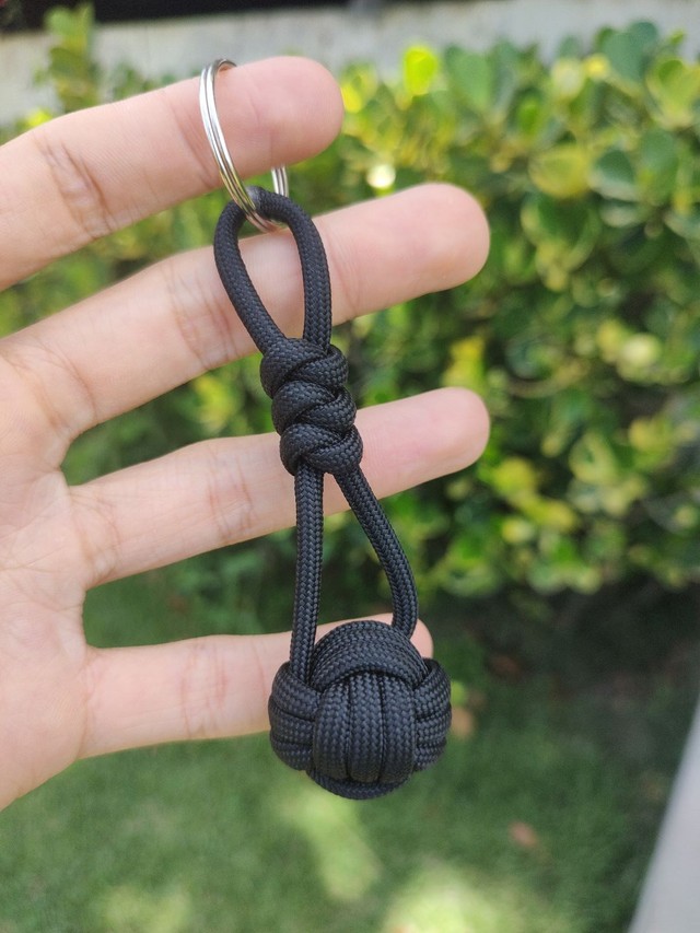 Chaveiro de Bolinha Monkey's Fist corda Paracord 550 Artesanal e Customizável em Cores 60 - Foto 4
