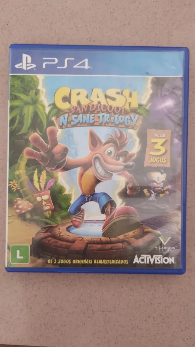 Jogo Crash Bandicoot N'sane Trilogy - PS4 (Usado) - Bragames