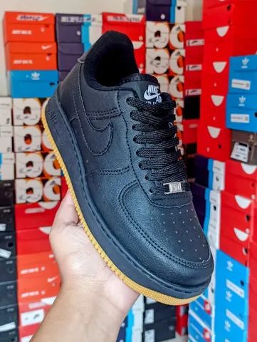 Air force one store black gum sole