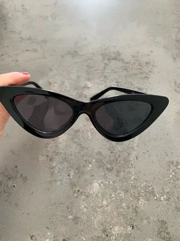Óculos de sol preto gatinho