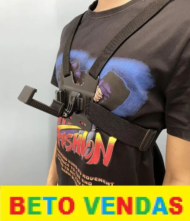 Cinta Com Suporte Celular No Peito - Foto 2