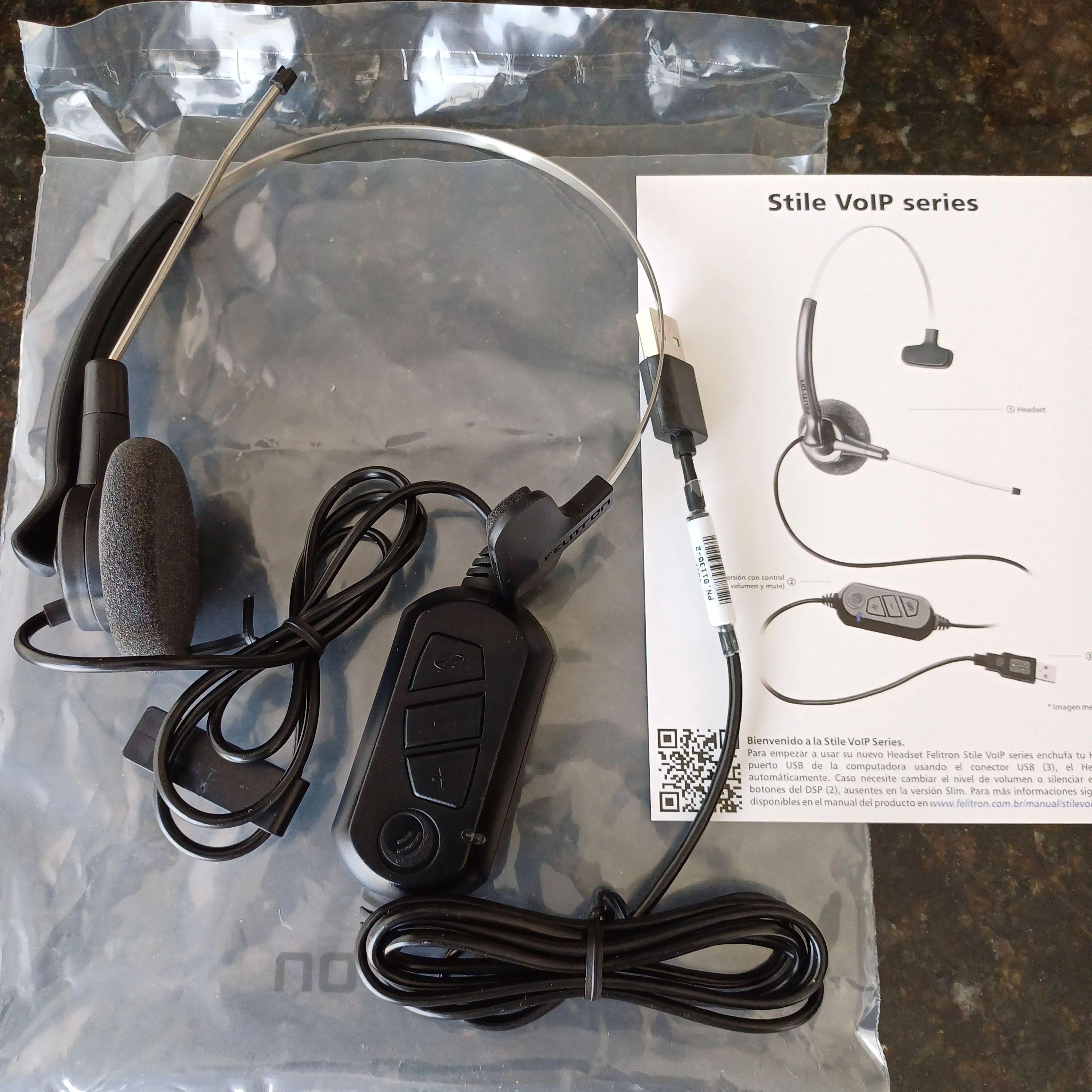 *Faço envio* Headset Fone de Ouvido Felitron USB Teams, Google Meet, Zoom, Webex, etc.