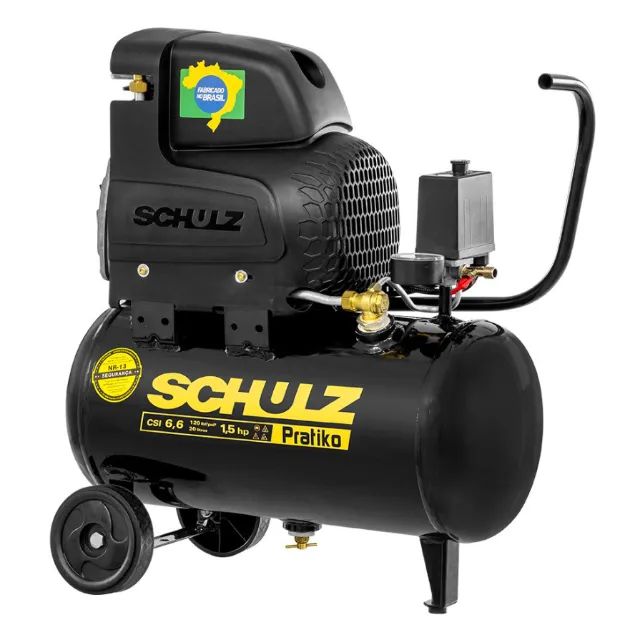 Compressor Ar 20L Csi 6,6 2p6hz Mono Pratiko 1,5cv Schulz - Foto 3