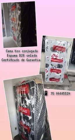 Cama box solteiro, espuma D28 selada. - Foto 4