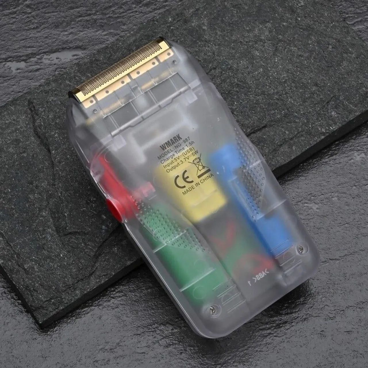 Shaver aparador e barbeador Wmark/design transparente/zero gap/120 minutos de uso - Foto 4