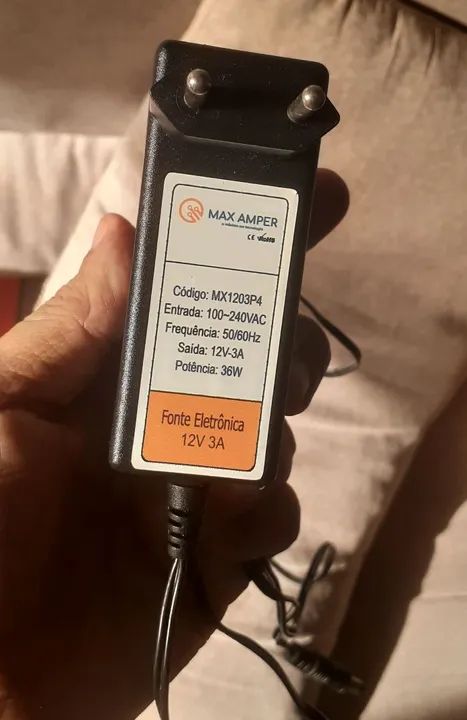 Fonte Eletrônica 12V 3A Max Amper MX1203P4