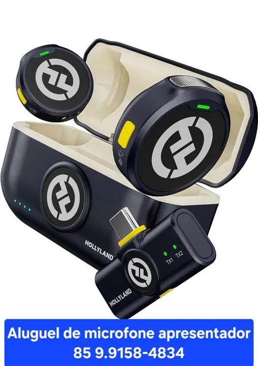 Aluguel de Microfone sem fio Hollyland Lark 150 para Transmissão ao Vivo