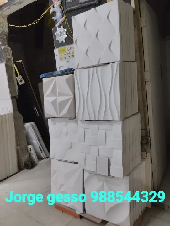 placas 3d. em gesso * * - Foto 3