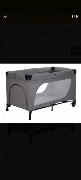 Berço ABC design  + colchão + lençol  - Foto 3