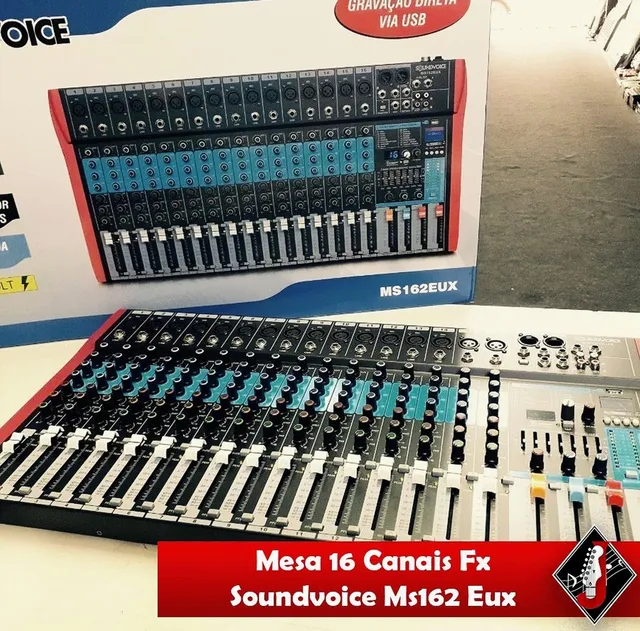 Mesa de som Soundvoice 16 canais ms162 eux
