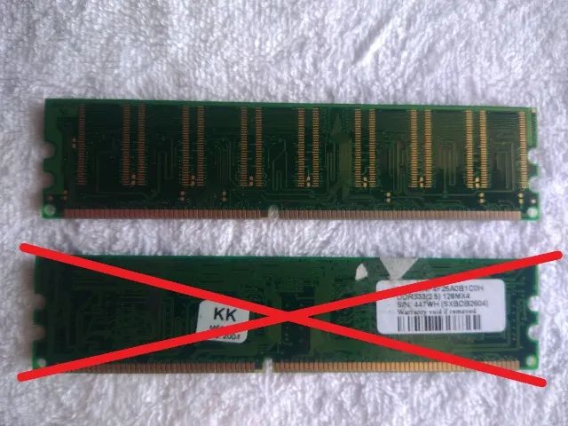 Memória Ram Ddr (ddr1) 128 Mb Testadas E Funcionando! - Foto 2
