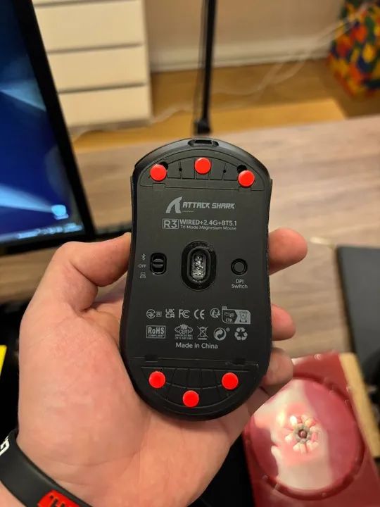 Mouse Attack Shark R3 - Usado 18 dias - Foto 3