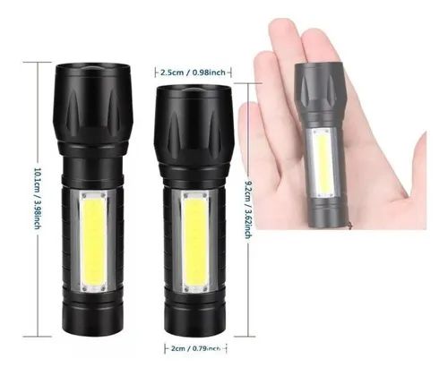 Mini Lanterna Tática Usb Com Led Recarregável Profissional - Foto 3