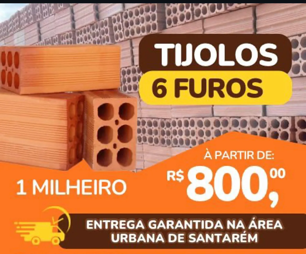 Milheiro de tijolo 24cm $800 entrega grátis
