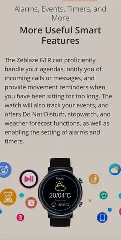 Smartwatch Zeblaze GTR  - Foto 5