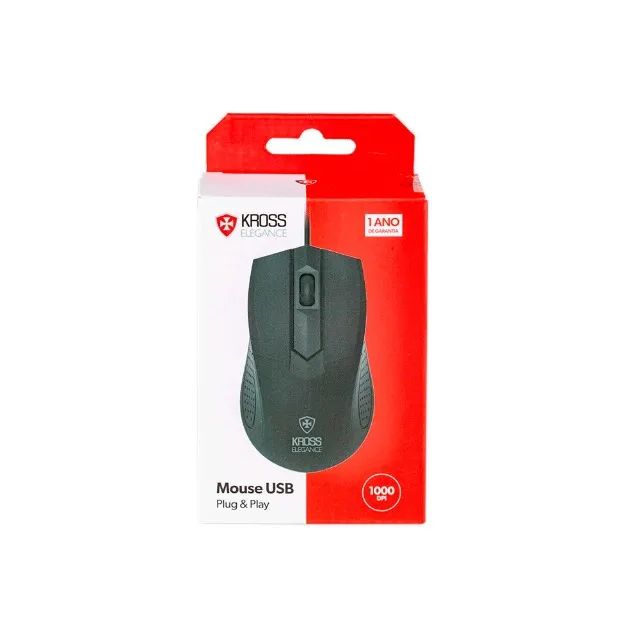 Mouse Com Fio Kross Elegance, Usb, 1.200dpi Ke-m108 Dc 1.5v - Foto 2