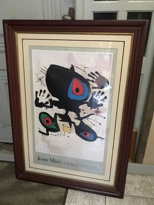 Quadro Joan Miró Grande Emoldurado - Foto 4