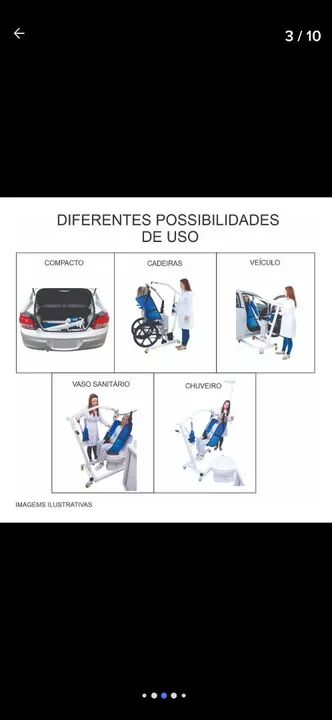 Guindaste para Idosos, acamados e obesos - Foto 2