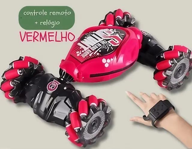 Carrinho 360° Anfíbio com Led e sensor de gesto Rosa - Foto 2