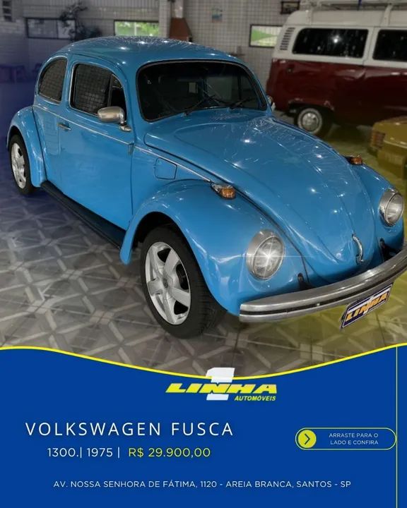 Fusca 1300 Ano 1975 