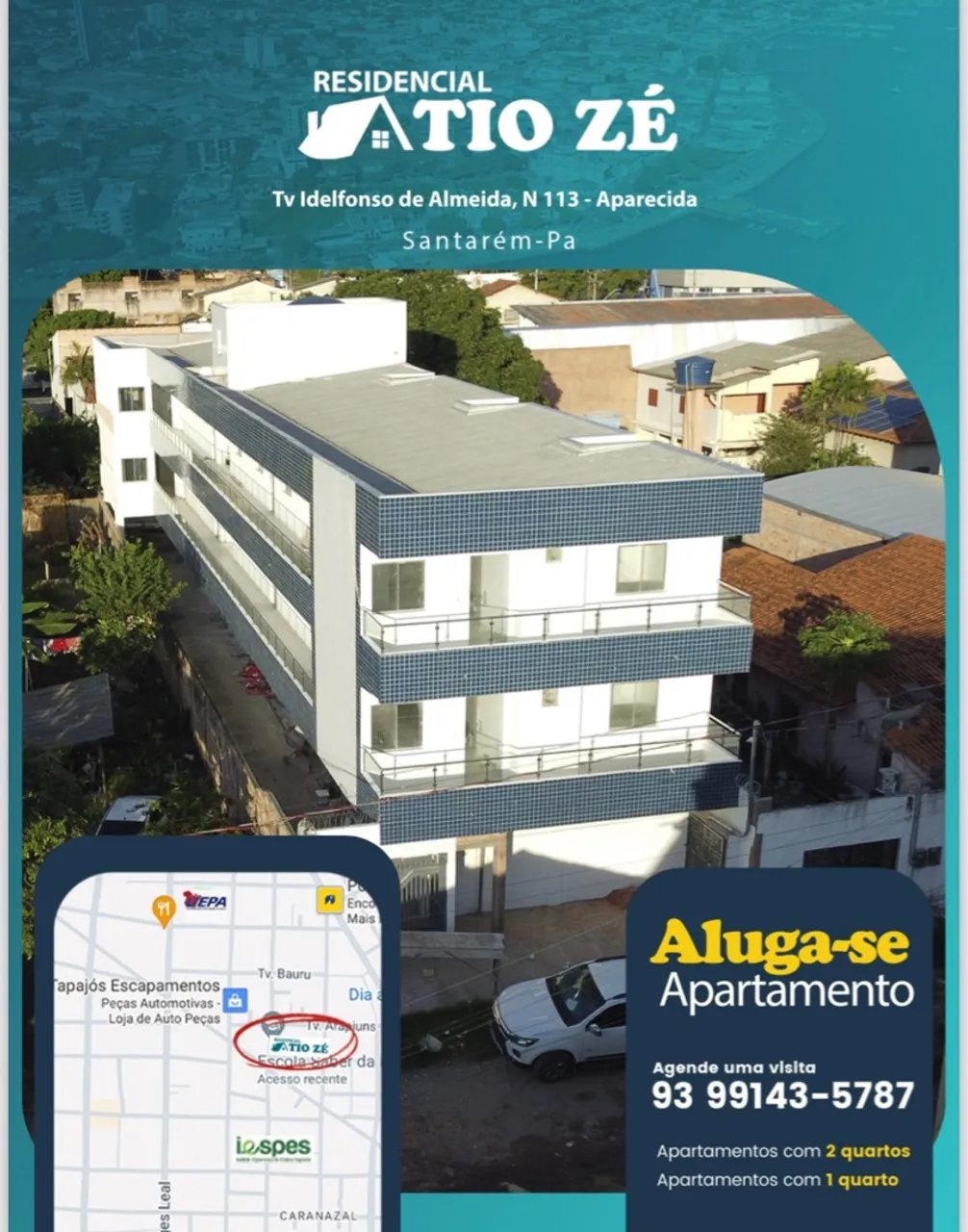 Alugo apartamentos próximo ao IESPES e UEPA.