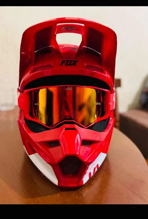 Capacete Fox V1 - Vermelho N° 60