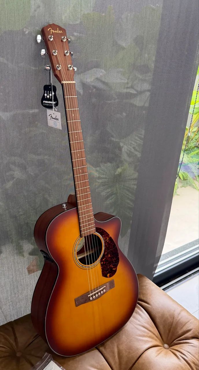 Violão eletroacústico novo Fender Concert Limited-Edition CC-60SCE Aged Cognac Burst - Foto 3