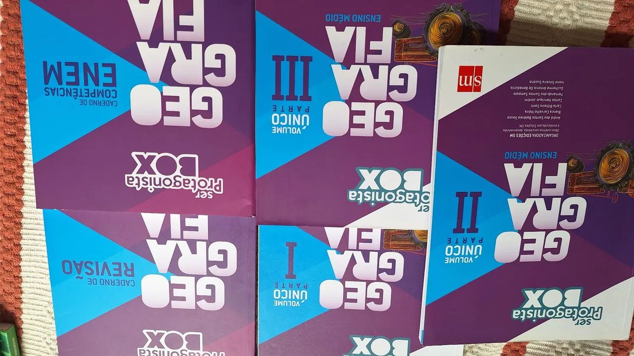 Box ser protagonista Geografia Semi Novo completo Ensino Médio  - Foto 2