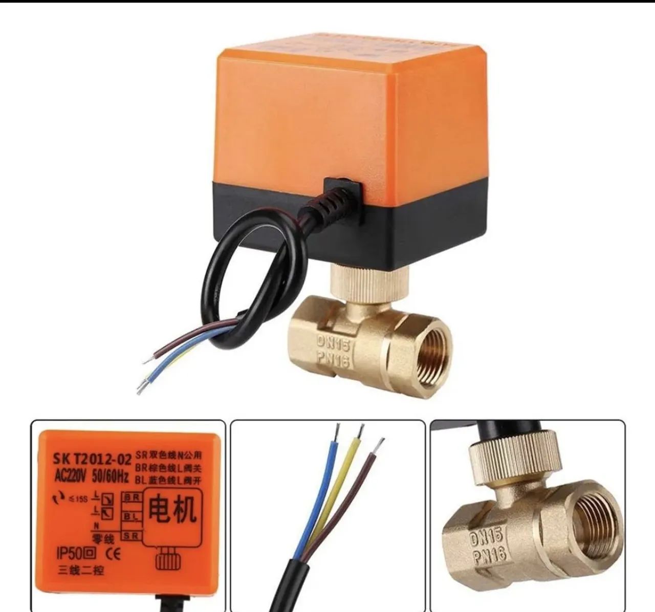 Válvula Esférica Motorizada DN15 e DN20 AC220V