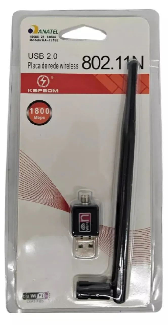 Adaptador Receptor Wireless Usb Wifi 1200mbps Pc E Notebook - Foto 3