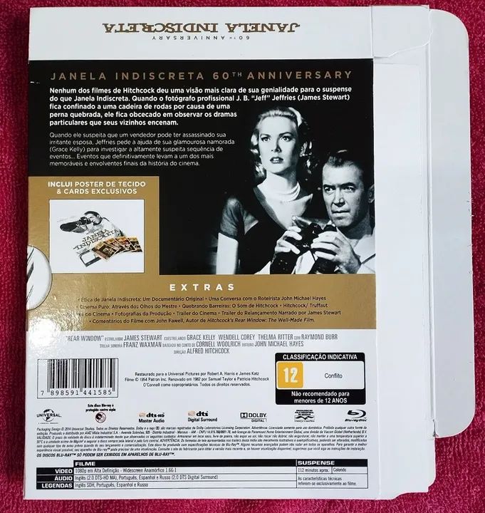 Luva do Blu-ray do filme Janela Indiscreta  - Foto 2