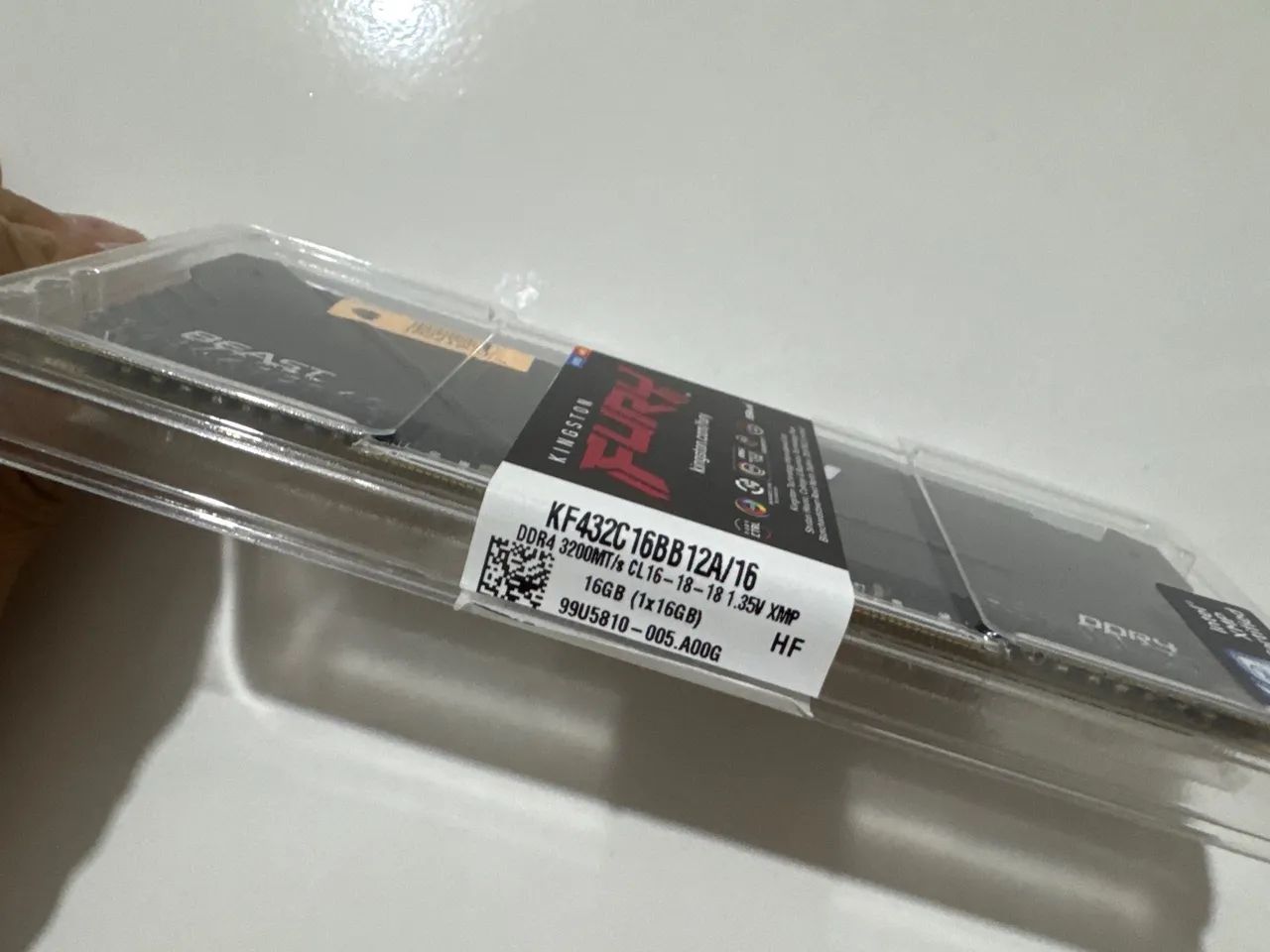 16gb Memória RAM Kingston Fury Beast DDR4 - Foto 2