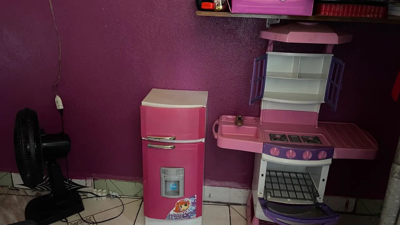 Cozinha Infantil Completa Rosa