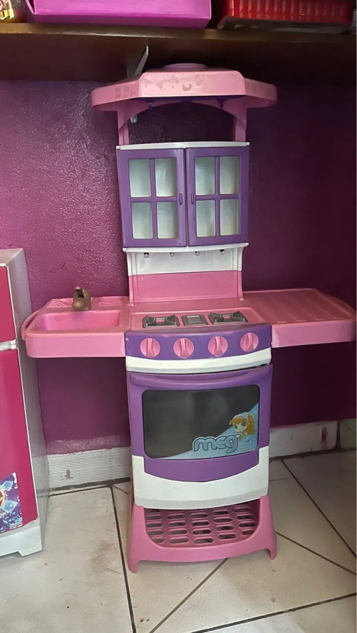 Cozinha Infantil Completa Rosa - Foto 2