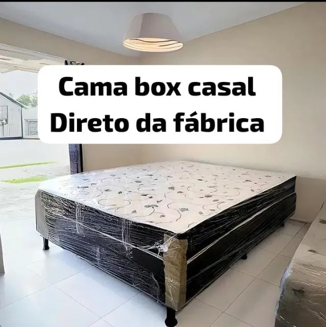 CAMA BOX CASAL NOVA DE FÁBRICA 