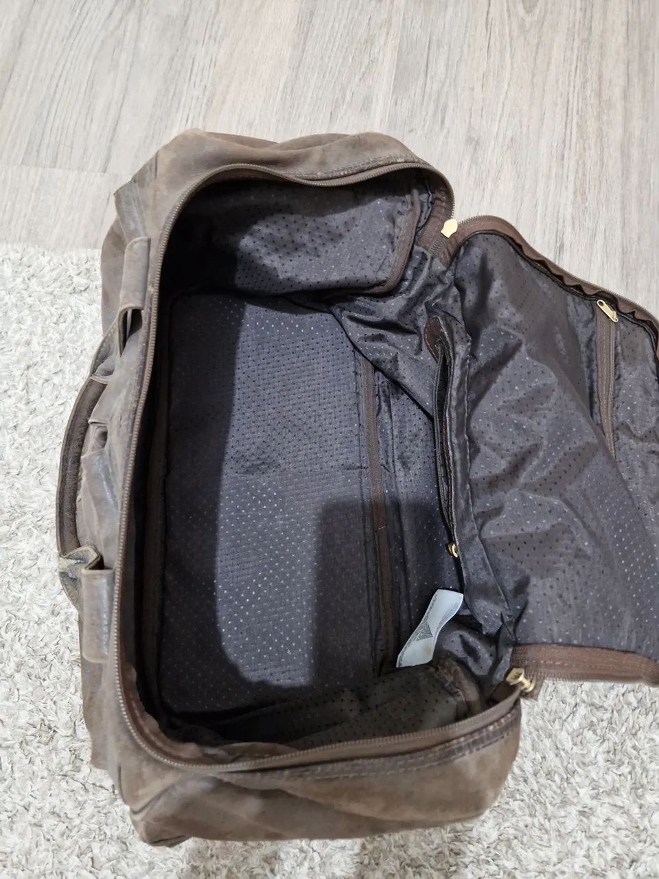 Mala de Viagem em Couro Marrom