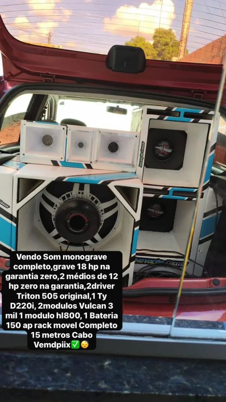 Som Auto Completo - Grave 18 HP