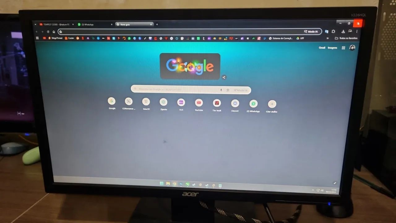 HP Elitedesk 800 G5 Mini Intel i5 9500T 8GB Memória com Monitor