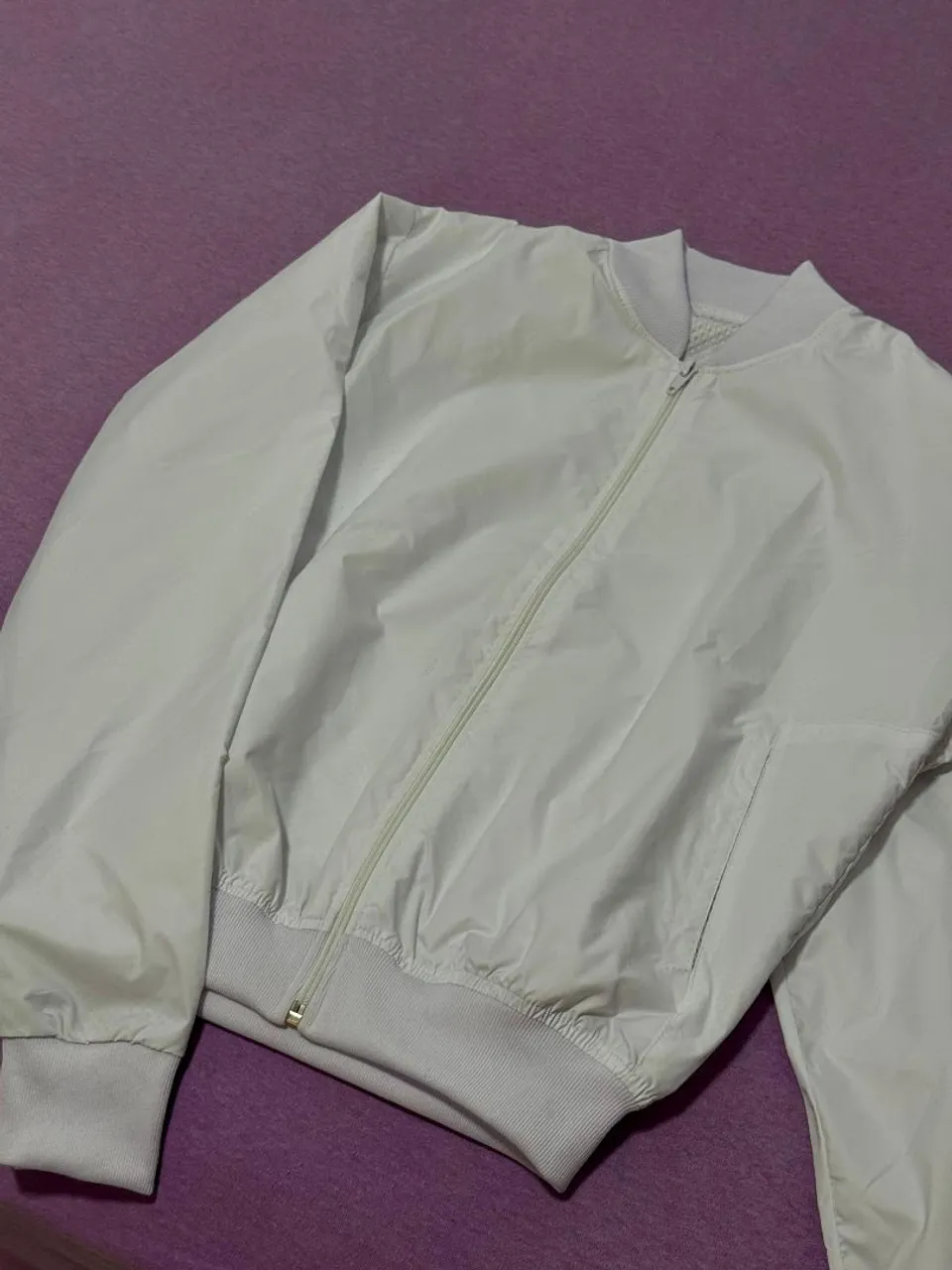 Jaqueta Bomber Branca