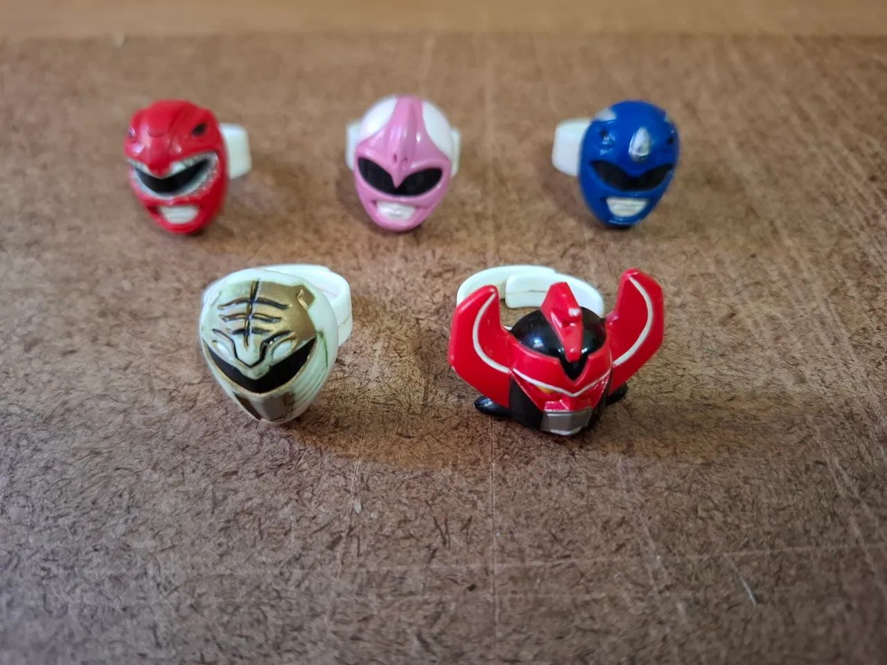 Anéis Power Rangers - Coleção Clássica