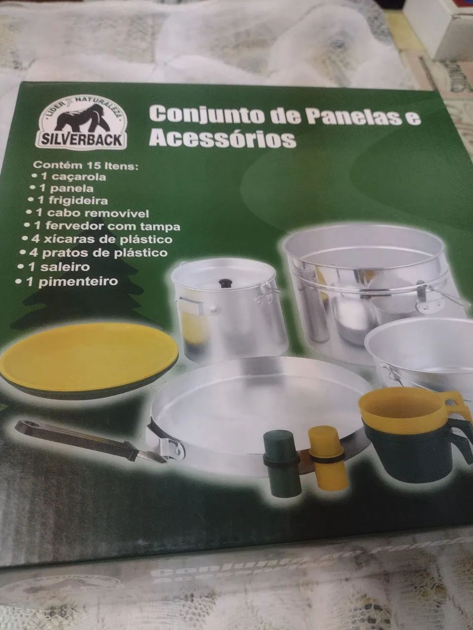 Conjunto de Panelas e Acessórios para Camping - Foto 2