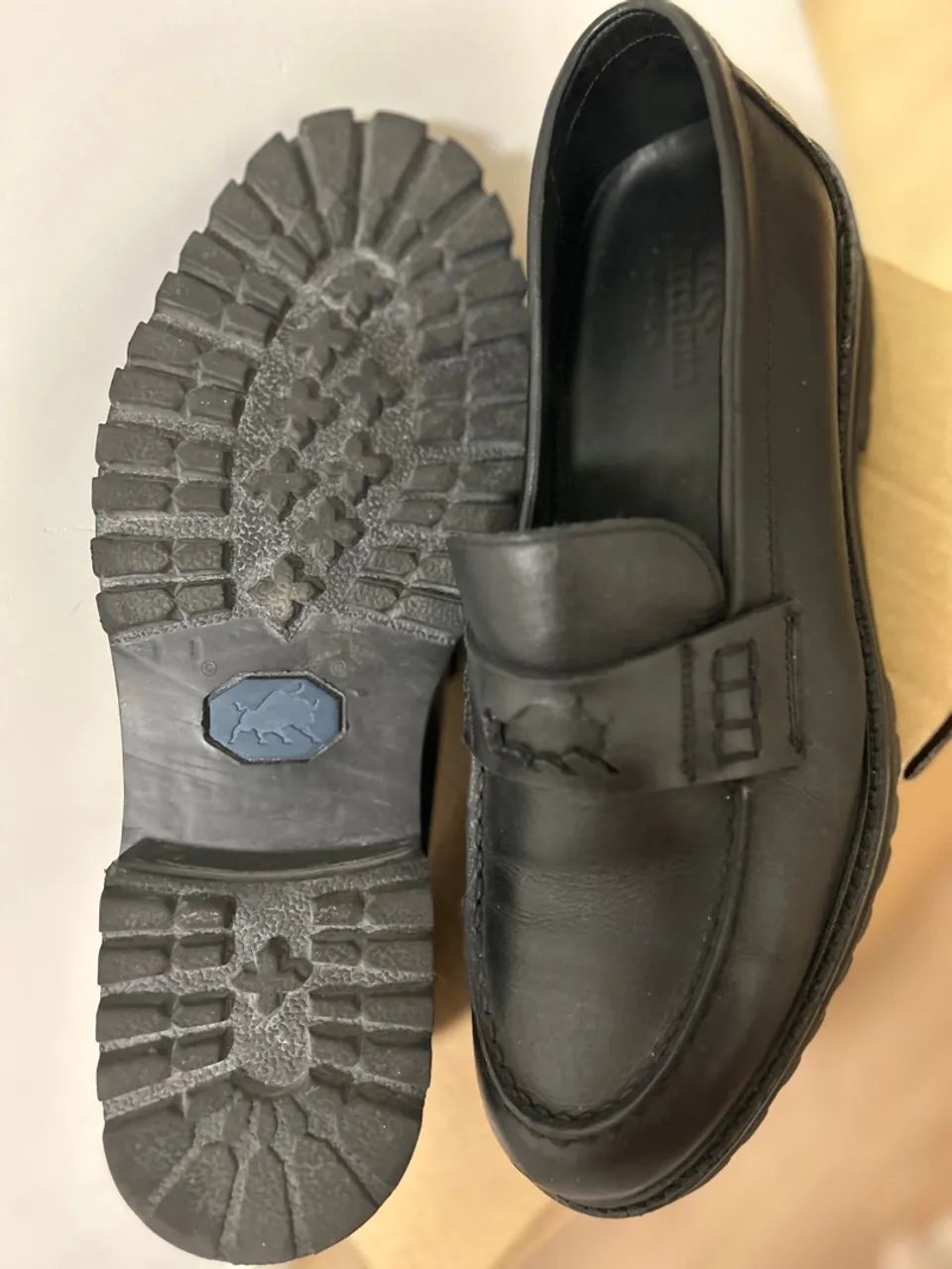 Loafer Preto Couro - Barcelona Design 41  - Foto 3