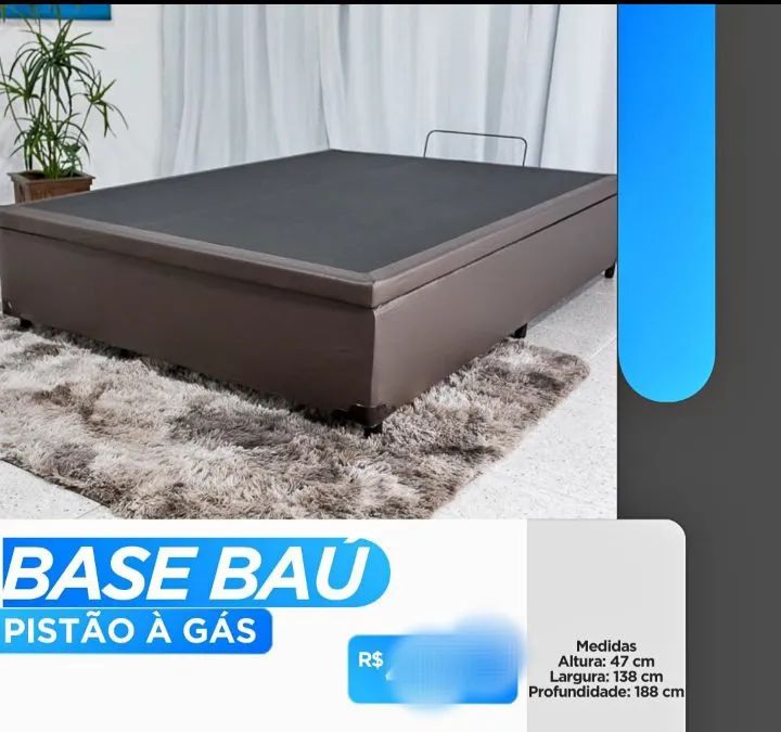 BASE BAÚ CASAL NOVA PRONTA ENTREGA DIRETO DA FÁBRICA PARCELAMOS ENTREGAMOS NO CARTÃO 