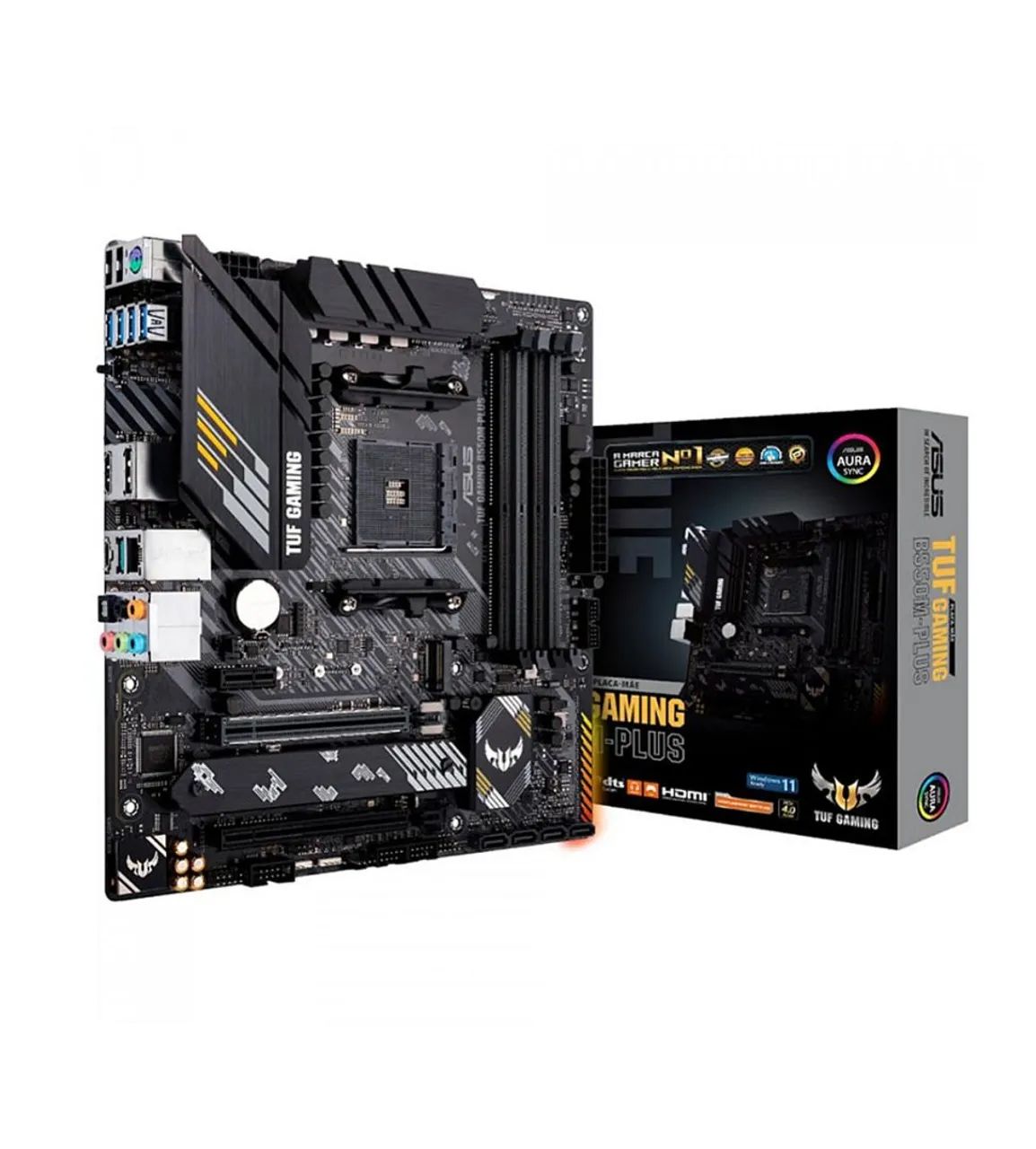 Placa Mãe B550M-Plus Asus TUF Gaming, AMD AM4, mATX, DDR4 - Foto 2
