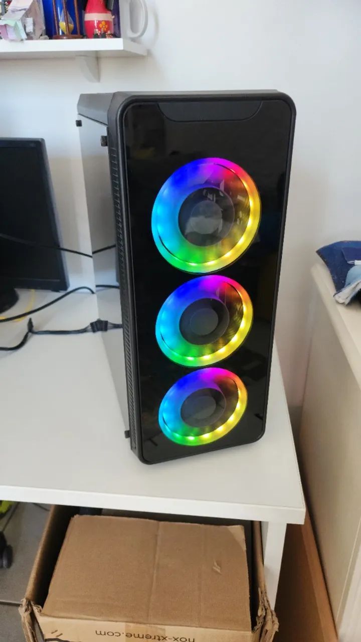 Gabinete Gamer Carrier (acompanha 3 fans Gaming master RGB + controladora) - Foto 4