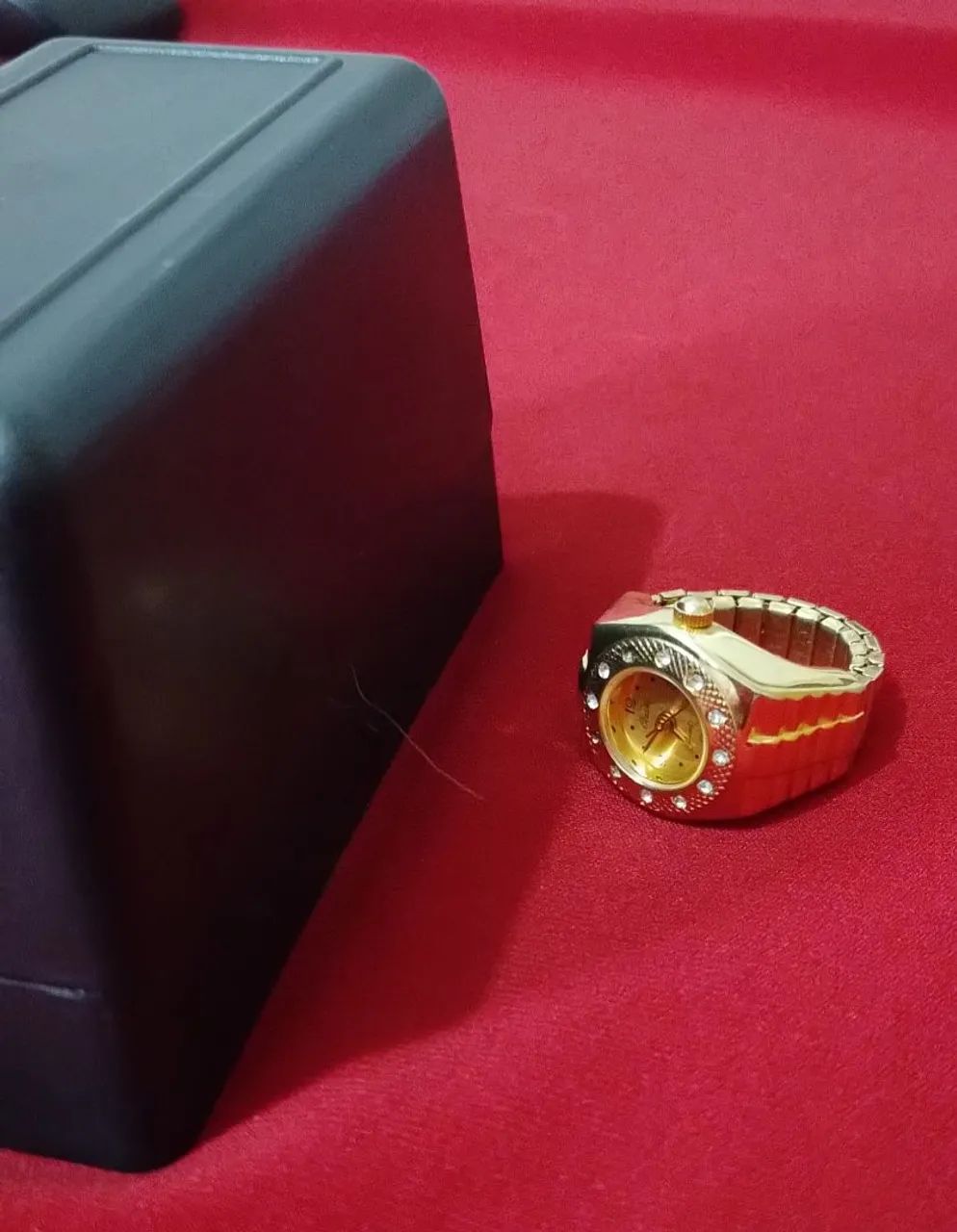 Anel/Relógio, OPORTUNIDADE Dourado. Lindíssimo,  Raríssimo.  - Foto 4
