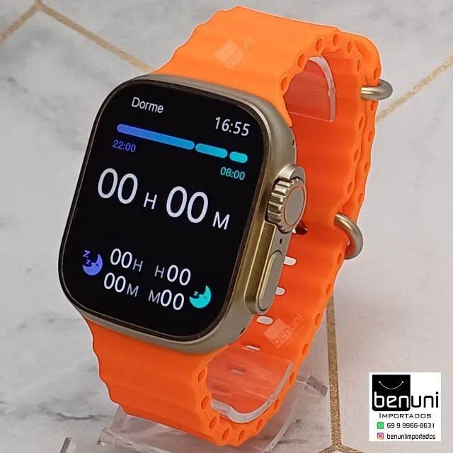 Relógio inteligente W68 ULTRA MAX + Pulseira extra - Estilo e tecnologia no seu pulso - Foto 4