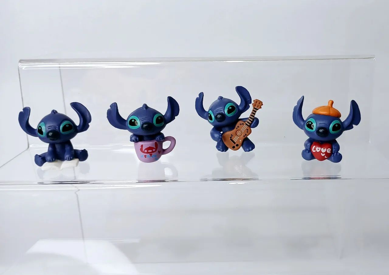 4 Figuras Stitch Miniatura 