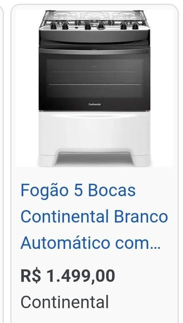 Fogão Continental Timer5 Bocas Funcionando 100% Revisado   - Foto 2