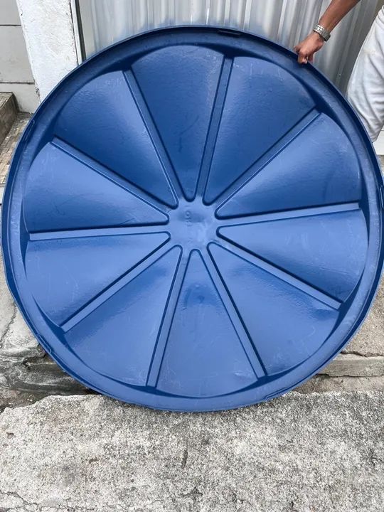 Tampa para caixa d'água 1000 litros azul - Foto 2